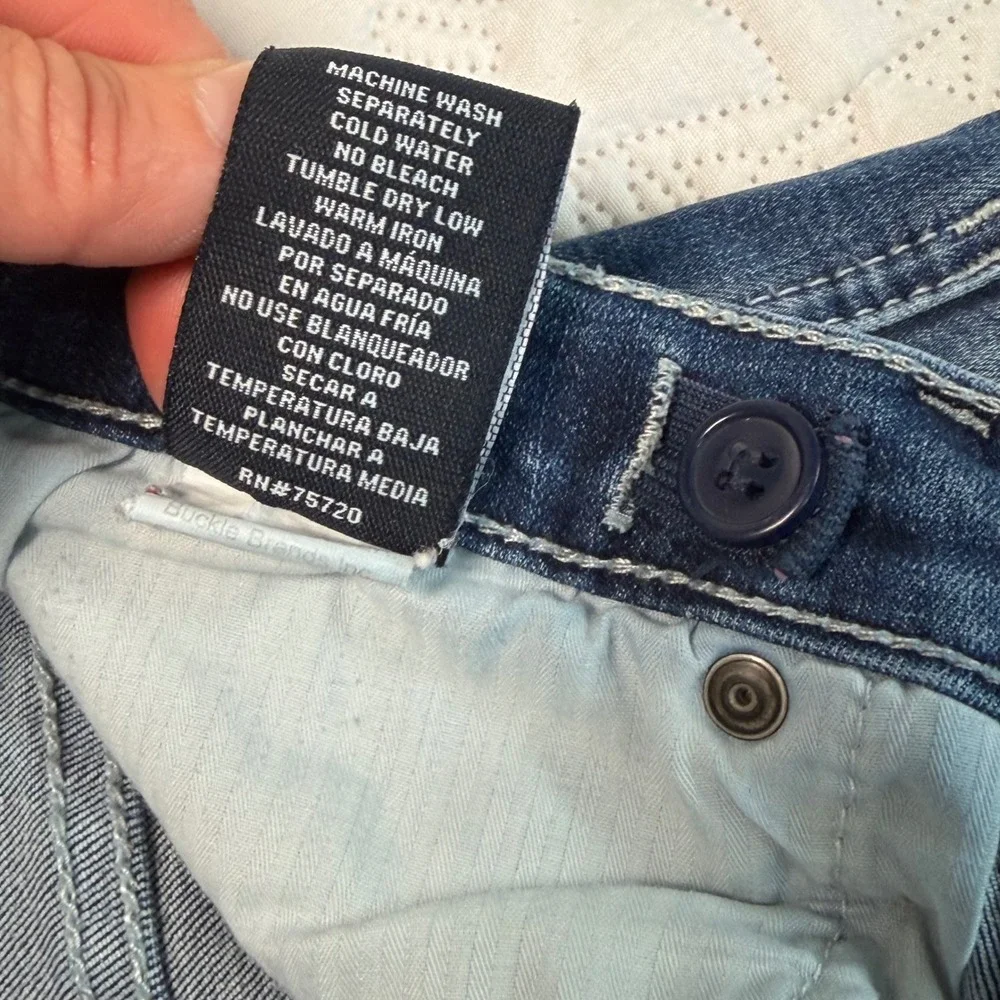BKE Conner Bootcut girls Jeans Size 14 Medium Wash Denim Adjustable Waist